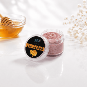 A nourishing honey lip scrub that gently exfoliates while helping keep lips soft
